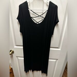 Black Dress with Crisscross Back